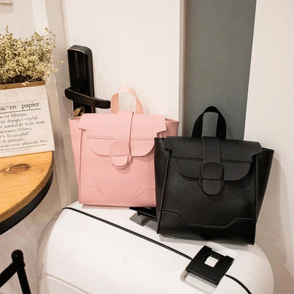 New Simple Contrast Color Backpack Female Korean Version Diagonal Small Bag Wholesale Fashion Mini Backpack Women