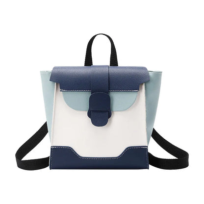 New Simple Contrast Color Backpack Female Korean Version Diagonal Small Bag Wholesale Fashion Mini Backpack Women