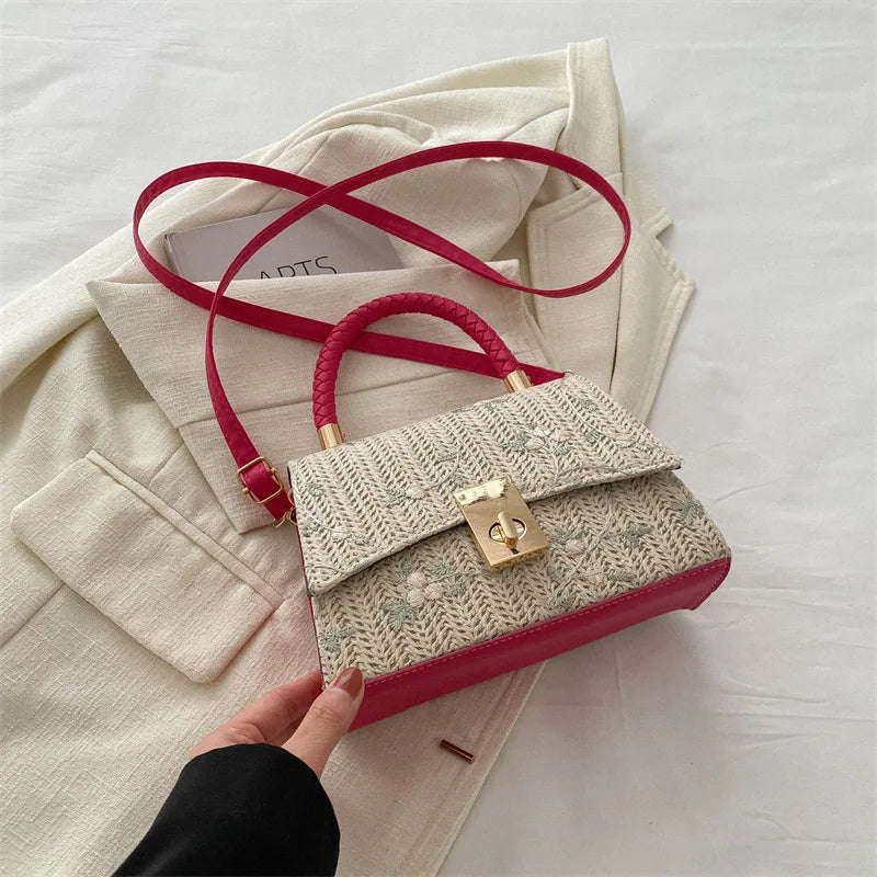 Simple Fashion Lady Bag for Women 2025 Style  Casual Western Style Shoulder Lock Hread Sewing Thread Women Purses and Handbags