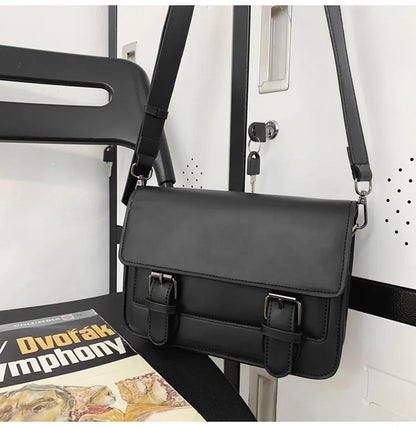 2025 Fashion Sling Bag All Seasons PU Leather Bag Crossbody Men's  New Trendy Brand Messenger Designer Bags Tote