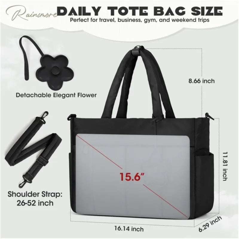 Customizable New Style Women's Crossbody Bags Large Capacity High Quality Shoulder Bags Fashionable Puffer Tote Bag