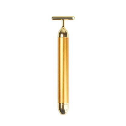 24k Gold Vibration Facial Roller Massager