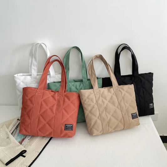 2025 Handbags Designer Handbags Women Zipper Fashionable All Season Tote Bags Daily Simple Lady Handbags