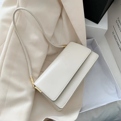 French Texture Popular High Quality Women's Bag 2025 New Tide Fashion Shoulder Armpit Bag Casual Solid Color Small Square Bag