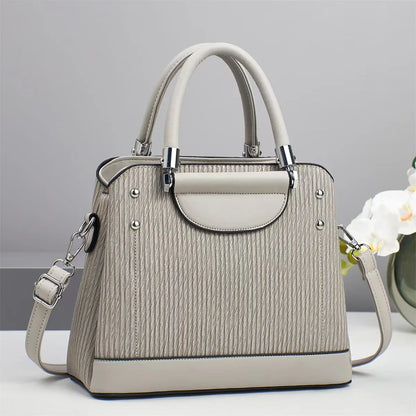 New hand-held women's bag simple casual and versatile cross-body bag large-capacity textured mom shoulder bag