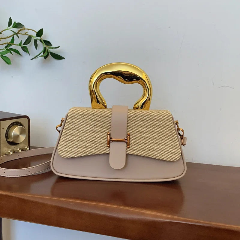 2025 Trendy Women Handbag Customized Logo Pu Leather Shoulder Flap Bag Ladies Designer Pu Leather Crossbody Bag