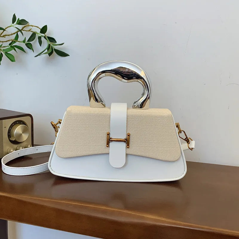 2025 Trendy Women Handbag Customized Logo Pu Leather Shoulder Flap Bag Ladies Designer Pu Leather Crossbody Bag