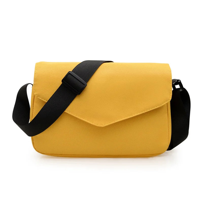 2025 Korean Version of the Sling Shoulder Bag Couple Crossbody Bag Solid Color Leisure Simple Fashion Bags Wholesale Supplier