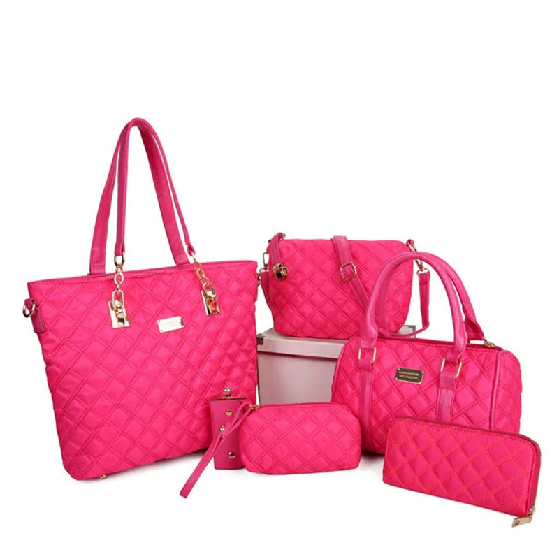 Nylon Six Piece Set Handbag Tote Bag Spring 2023 New BAG SUPPLIER Handheld Diagonal Handbag Manufacturer Customize