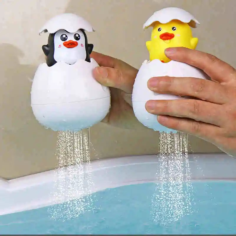 Baby Bathing Toy Kids Cute Duck Penguin Egg Water Spray Sprinkler