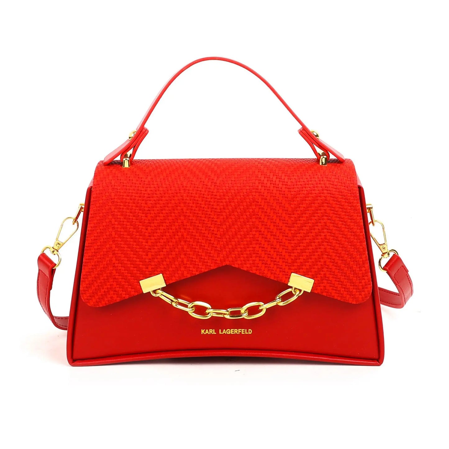 New Trendy and Versatile Box Pattern Handbag for Women High-quality Small Shoulder Bag PU Material Cover Closure Women's Bags