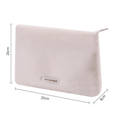 2025 Rabbit Velvet Hand Portable High-grade Makeup Bag Women Bags Designer Wholesale Cute Furry Cosmetic Handbag for Women