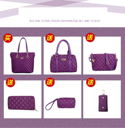 Nylon Six Piece Set Handbag Tote Bag Spring 2023 New BAG SUPPLIER Handheld Diagonal Handbag Manufacturer Customize