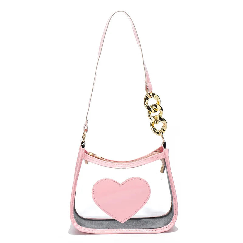 2025 Handbags Designer Handbags Women Famous  Pvc Waterproof Fashion Crossbody Bags Zipper Daily Transparent Handbags