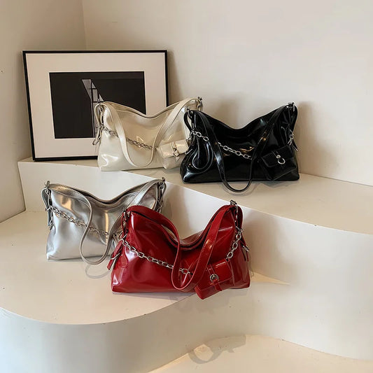 Premium Feeling Shoulder Underarm Bag 2024 New Women's Bags Fashion Chain Two Pieces High Quality Large Capacity Cross-Body Bag