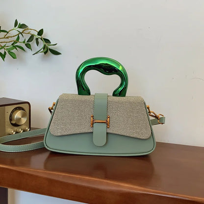 2025 Trendy Women Handbag Customized Logo Pu Leather Shoulder Flap Bag Ladies Designer Pu Leather Crossbody Bag