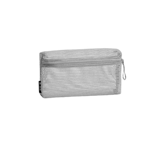 New Trend Ladies Portable Cosmetic Bag Mesh Travel Transparent Durable Wash Bag Nylon Material Grid Small Bag for Storage