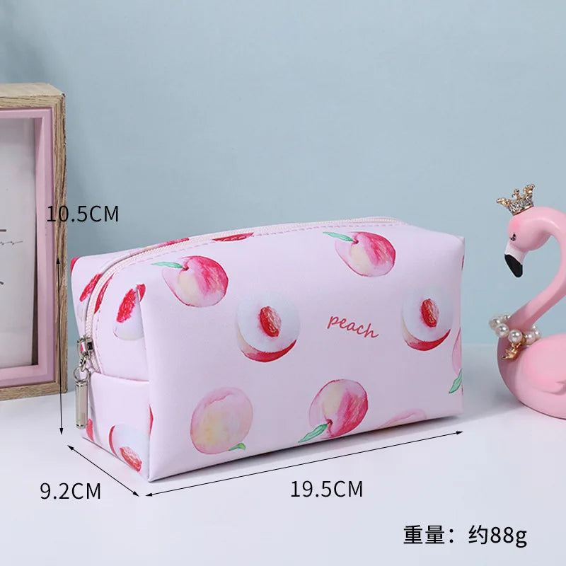 Waterproof Fruit Bag Portable Travel Large Capacity Handbags Designer Handbags Women Cosmetic Bags Cases Fruit Zipper Bag