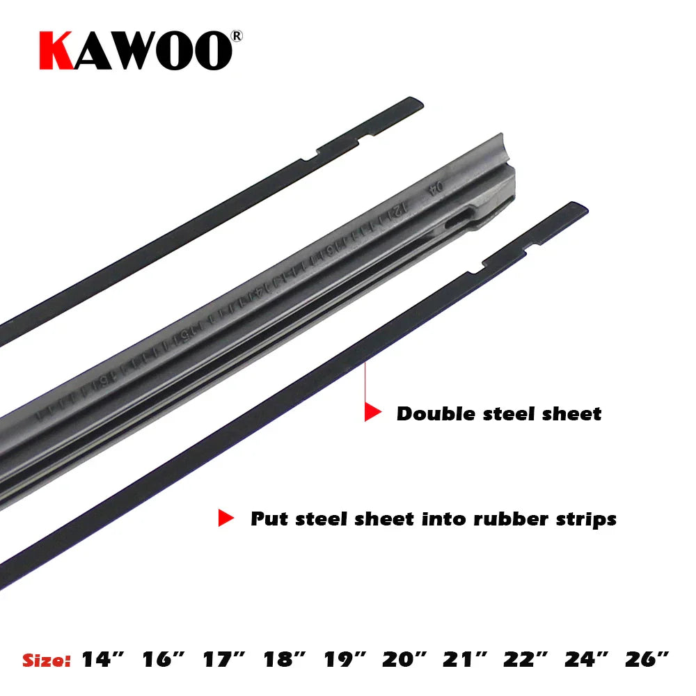 Car Vehicle Insert Rubber Strip Wiper Blade