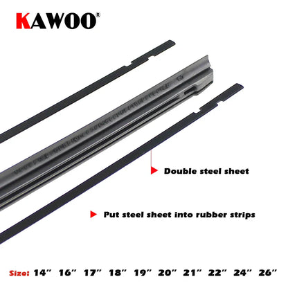 Car Vehicle Insert Rubber Strip Wiper Blade