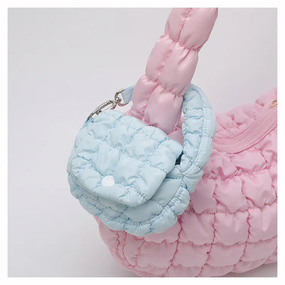 2025 New Puff Cloud Bag for Women Pleated Nylon Bags Fashion Simple Lipstick Envelope Ladies Handbags Wholesale Prices