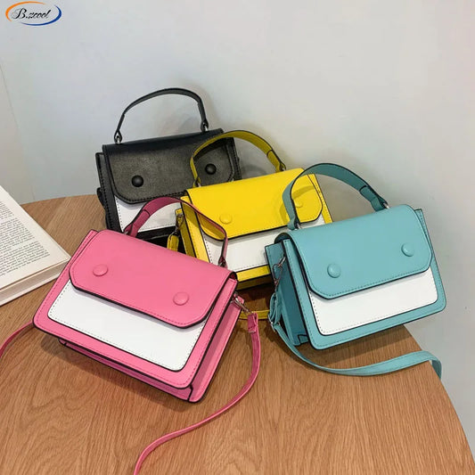 Manufacturers Wholesale Handbags Fashion PU Leather  Women Bags Shoulder Bag  Pure-color Quality Handbags RY73141