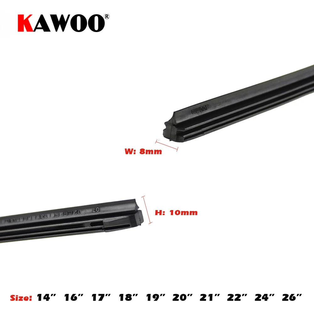 Car Vehicle Insert Rubber Strip Wiper Blade