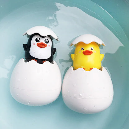 Baby Bathing Toy Kids Cute Duck Penguin Egg Water Spray Sprinkler