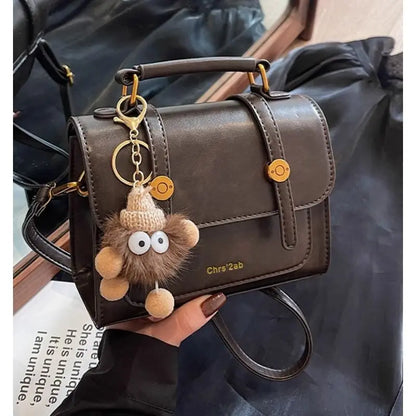 Factory Wholesale New Retro Fashion Handbag Elegant Portable Shoulder Bags Cute Small Square Crossbody Bag with Zipper