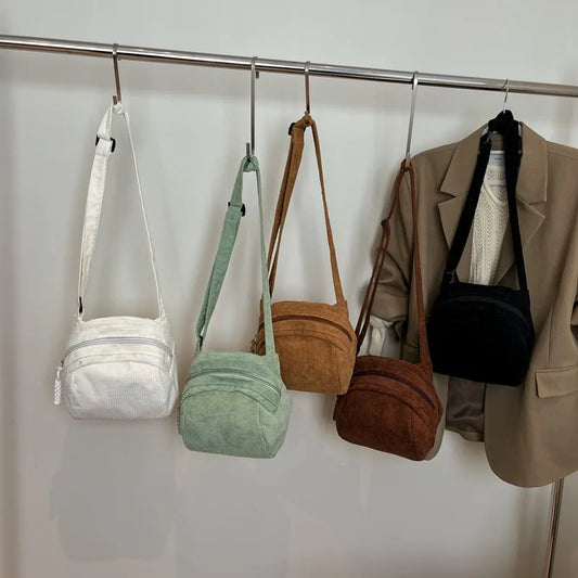 2025 Handbags Designer Handbags Women Candy Colors Crossbody Bag Corduroy Handbag High Quality