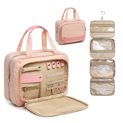 Fashion Washbasin Storage Bag with Large Capacity and Foldable Women Bags Handbag Luxury Polyester  Frame Tote Bags for Women