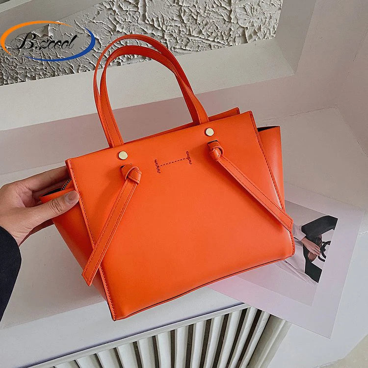 New Design PU Leather Women Handbags Casual Large-capacity Bolsa Ladies Bags Handbags  the Pure-color Women Hand Bags RY730231