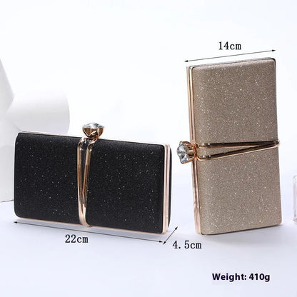 Women's Elegant Evening Dress Clutch Bag Single Shoulder Crossbody Women's Wallets Brands Cross-Border Source PU Polyester