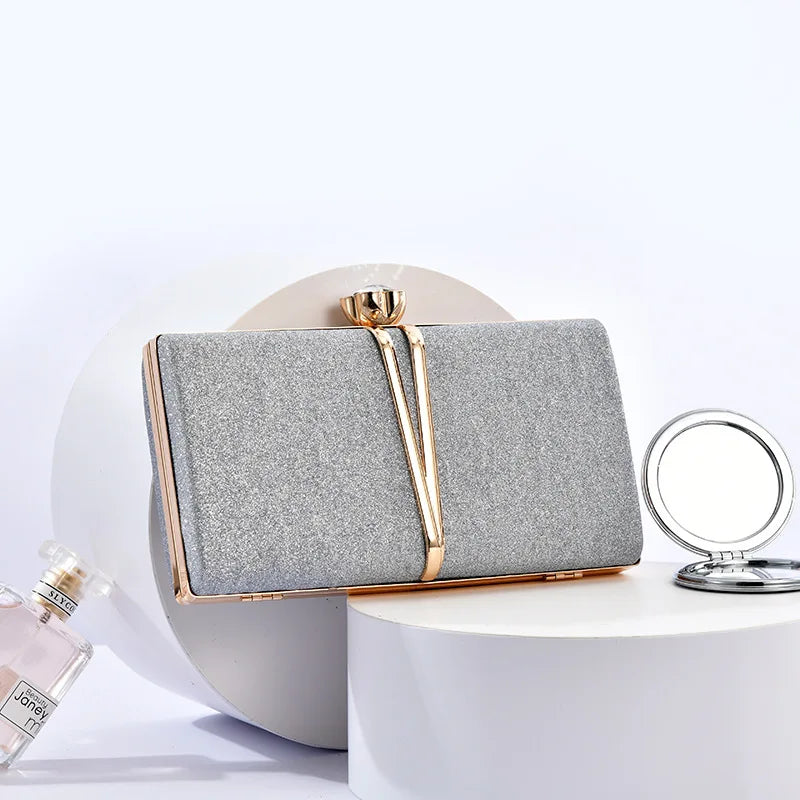 Women's Elegant Evening Dress Clutch Bag Single Shoulder Crossbody Women's Wallets Brands Cross-Border Source PU Polyester