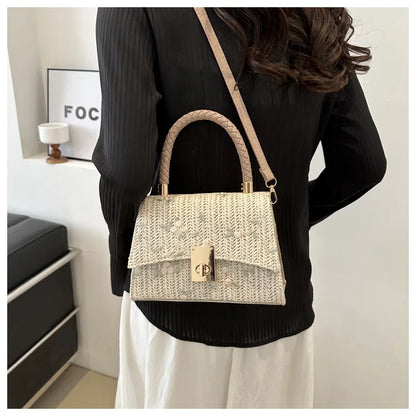 Simple Fashion Lady Bag for Women 2025 Style  Casual Western Style Shoulder Lock Hread Sewing Thread Women Purses and Handbags