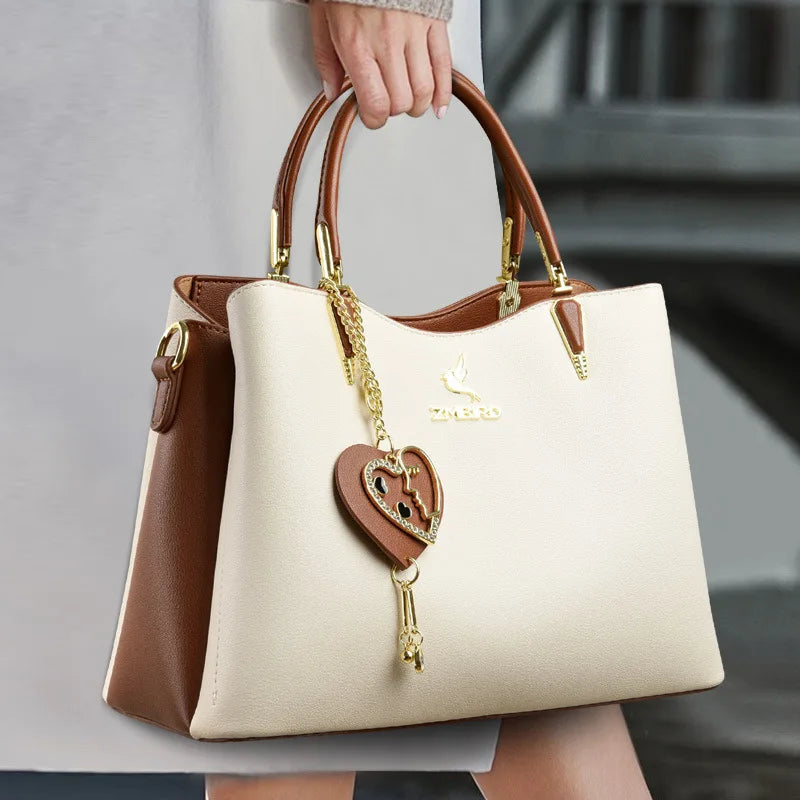 Fashionable square Crossbody Bag Customized Logo Chain PU Leather Women's Shoulder Bag Candy Pattern Color Blocking Handbag