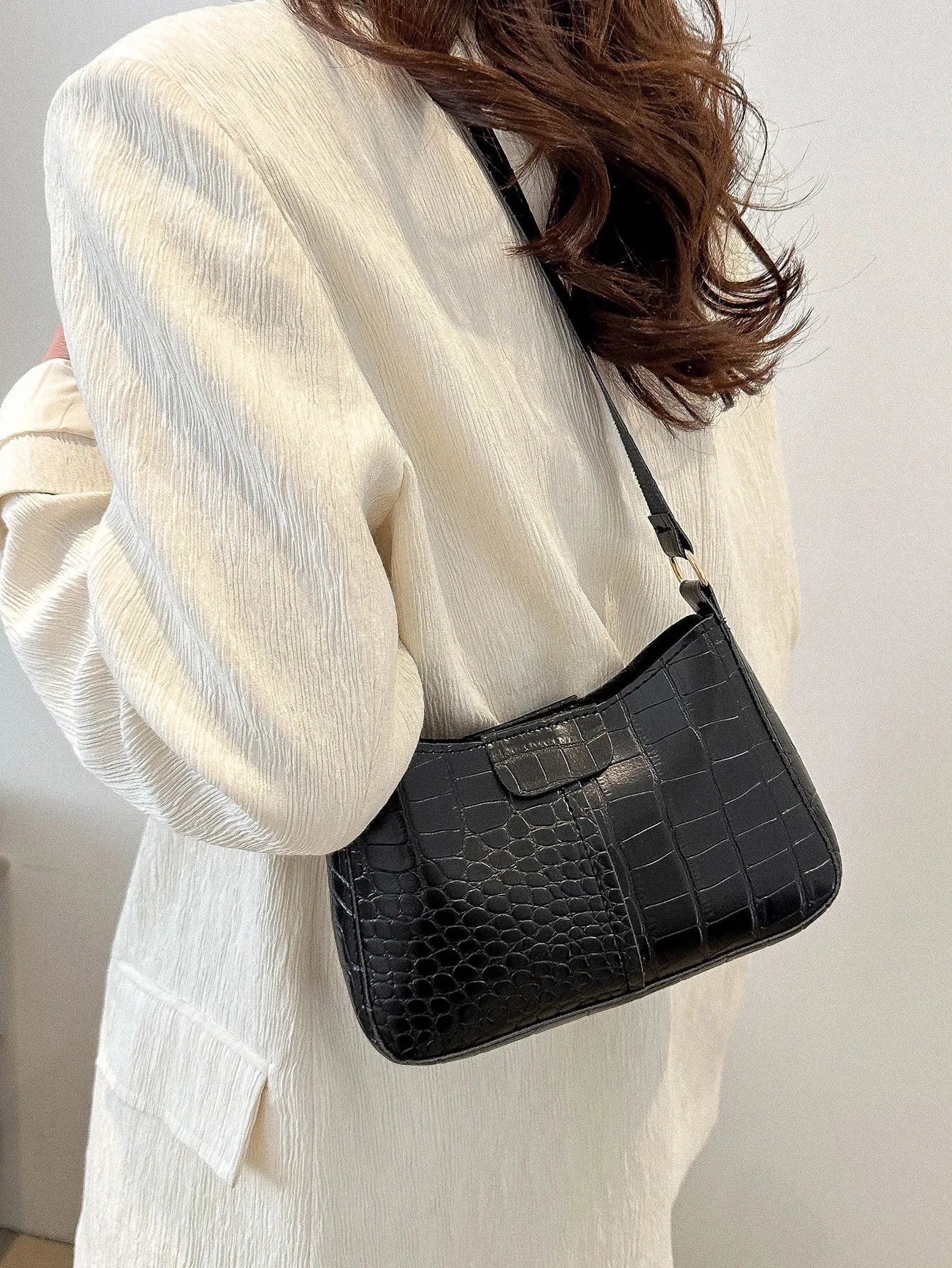 New Patchwork Women's Handbags Wholesale Fashion Simple Trend Shoulder Bag Handbag Chain Small Shoulder Bag Woman