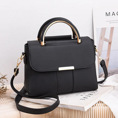 Korean 2024 New Fashion Large Capacity Womens Leather Tote Bag Simple Popular Bags High Quality Pu Cross-body Shoulder Bags