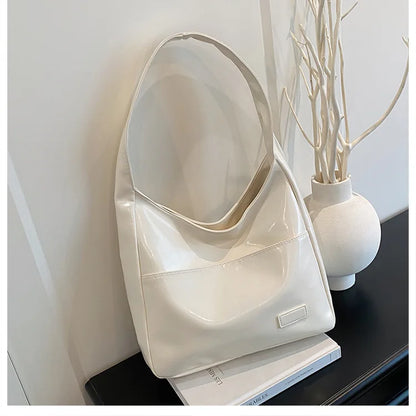 Classic Retro High-End Women's Designer Shoulder Bag Large Capacity Zipper Cross-Border Direct Source PU Material Large Capacity