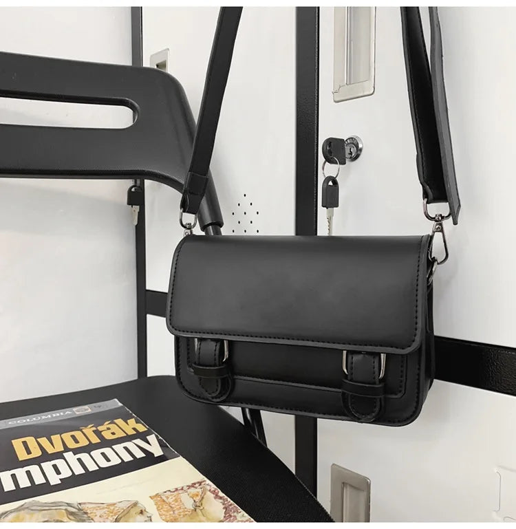 2025 Fashion Sling Bag All Seasons PU Leather Bag Crossbody Men's  New Trendy Brand Messenger Designer Bags Tote