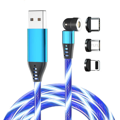 3 in 1 LED Magnetic Charging Cable Compatible for Micro USB/i-Products/Type C Smartphone