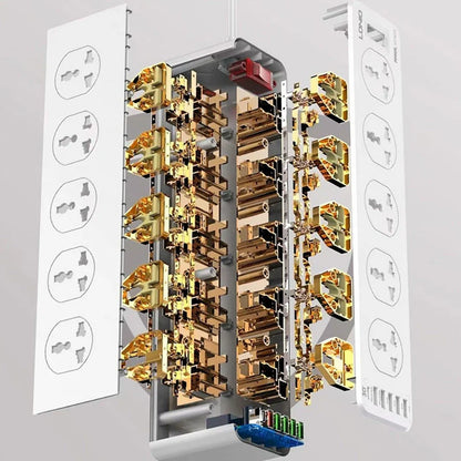 Extension Board with 10 Universal Power Sockets