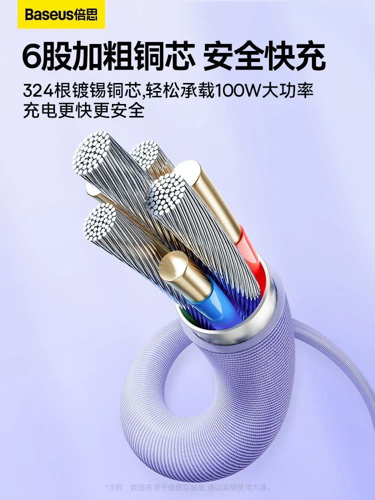 BASEUS Typec Data Cable 100W Super Fast Charge