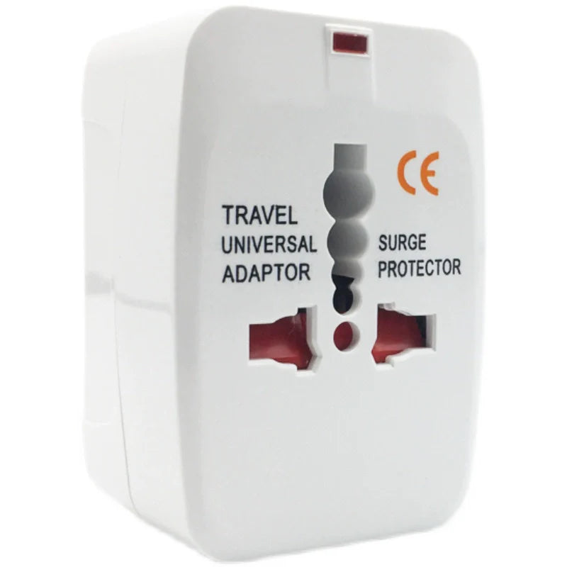 3 Pin Travel Universal Multi-Plug with Surge Protector and Indicator