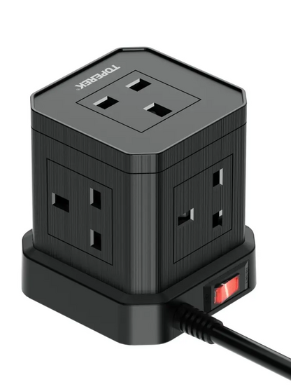 Cube Extension Lead with USB Slots