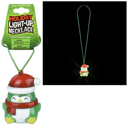 Light-Up Penguin Necklace For Kids In Bulk