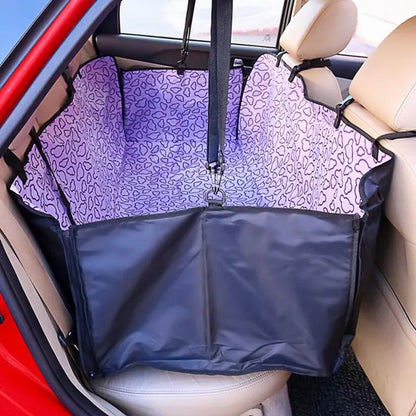 Pet carriers Fabric Paw pattern Car Back Seat