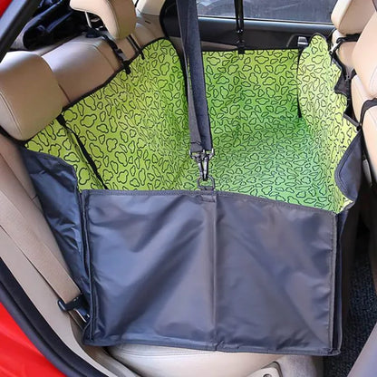 Pet carriers Fabric Paw pattern Car Back Seat