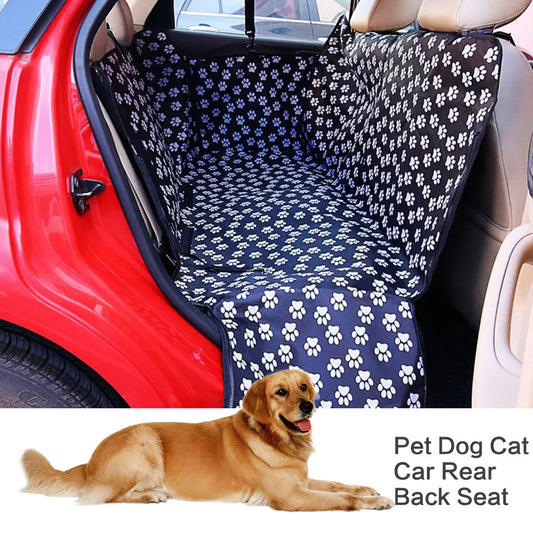 Pet carriers Fabric Paw pattern Car Back Seat