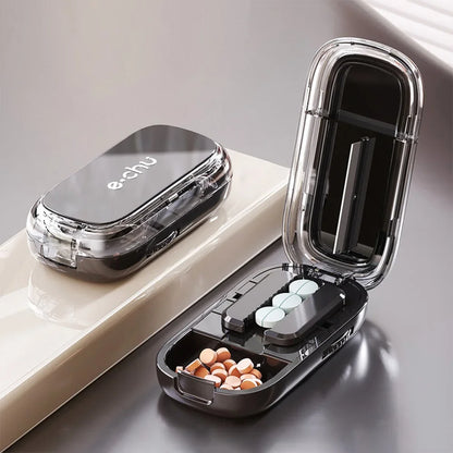 Portable Medicine Cutter Precise Cutting Scissors Medicine Splitter Tablet Splitting Home Travel Portable Medicine Box